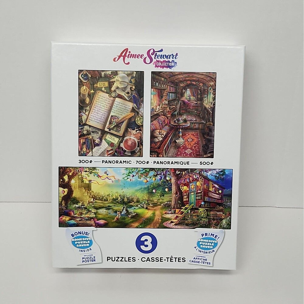 Aimee Stewart Collection 3 Pack Puzzle Panoramic 300pc 700pc 500pc New Sealed